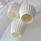 Solara Lampe à suspension en céramique côtelée en porcelaine élégante - Neutralighting