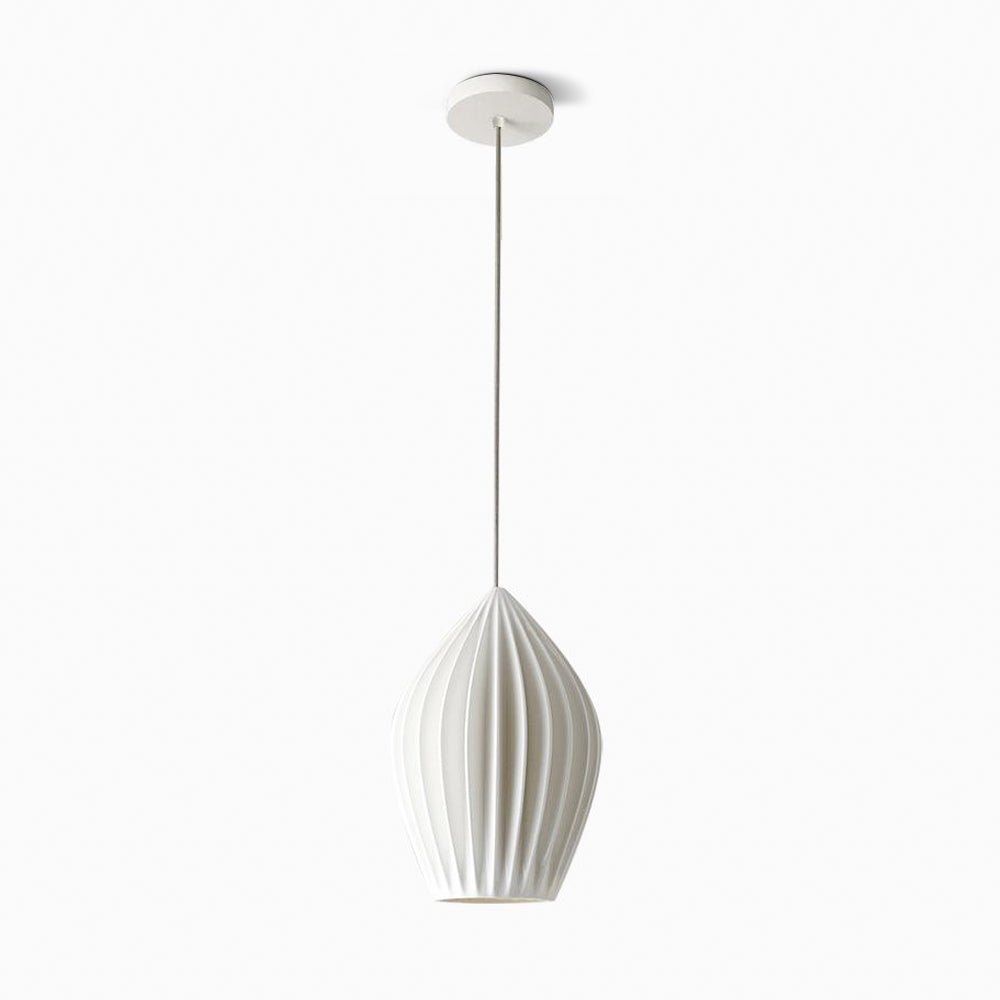Solara Lampe à suspension en céramique côtelée en porcelaine élégante - Neutralighting