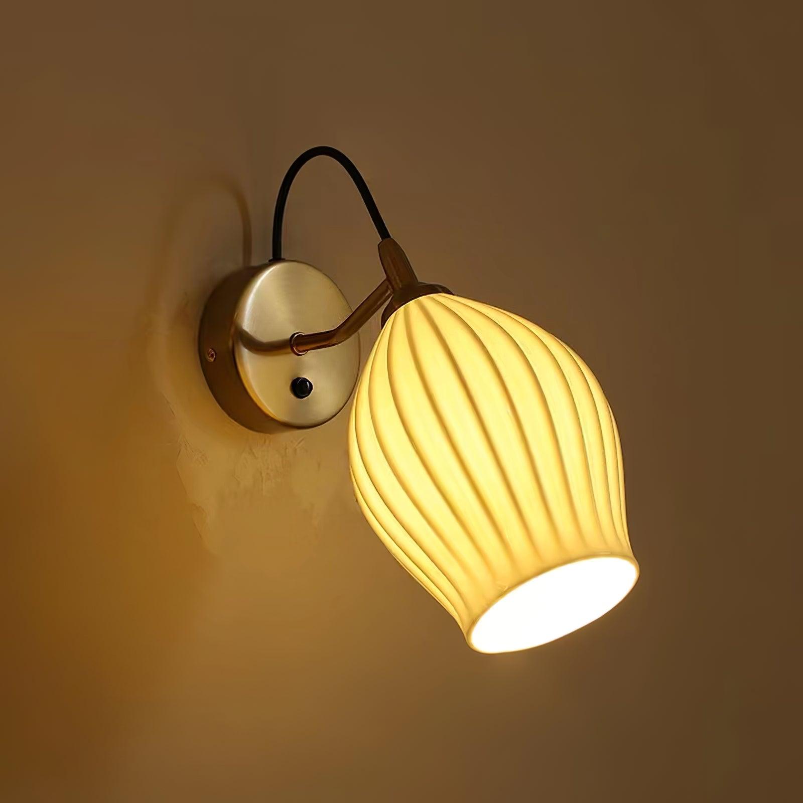 Zotalisra Moderne Minimaliste Côtes Céramique Applique Lumière - Neutralighting