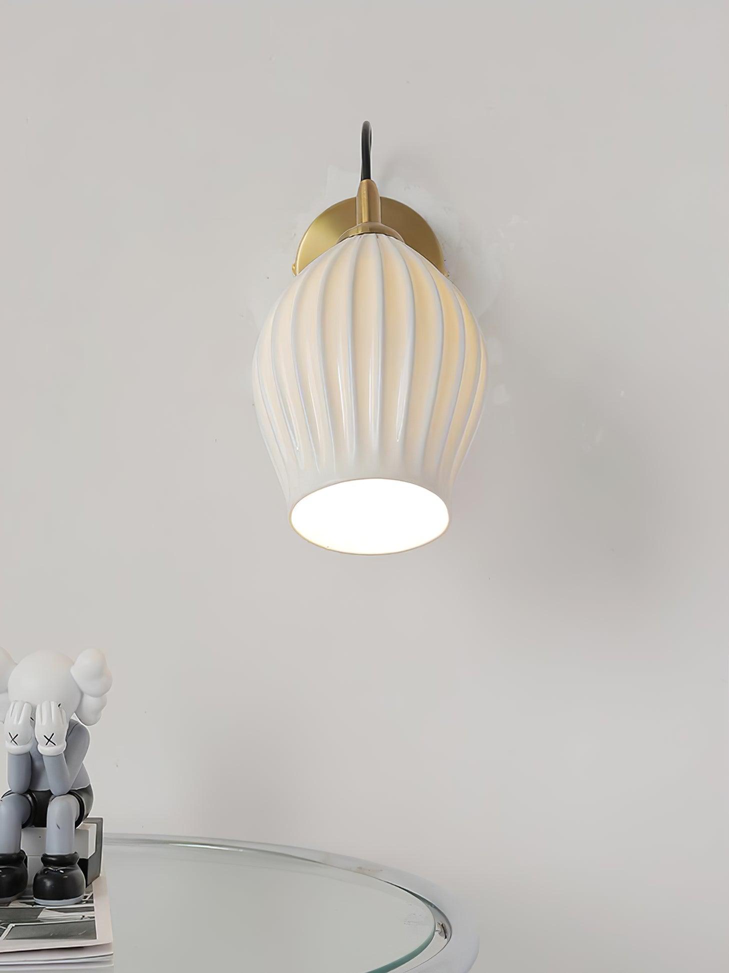 Zotalisra Moderne Minimaliste Côtes Céramique Applique Lumière - Neutralighting