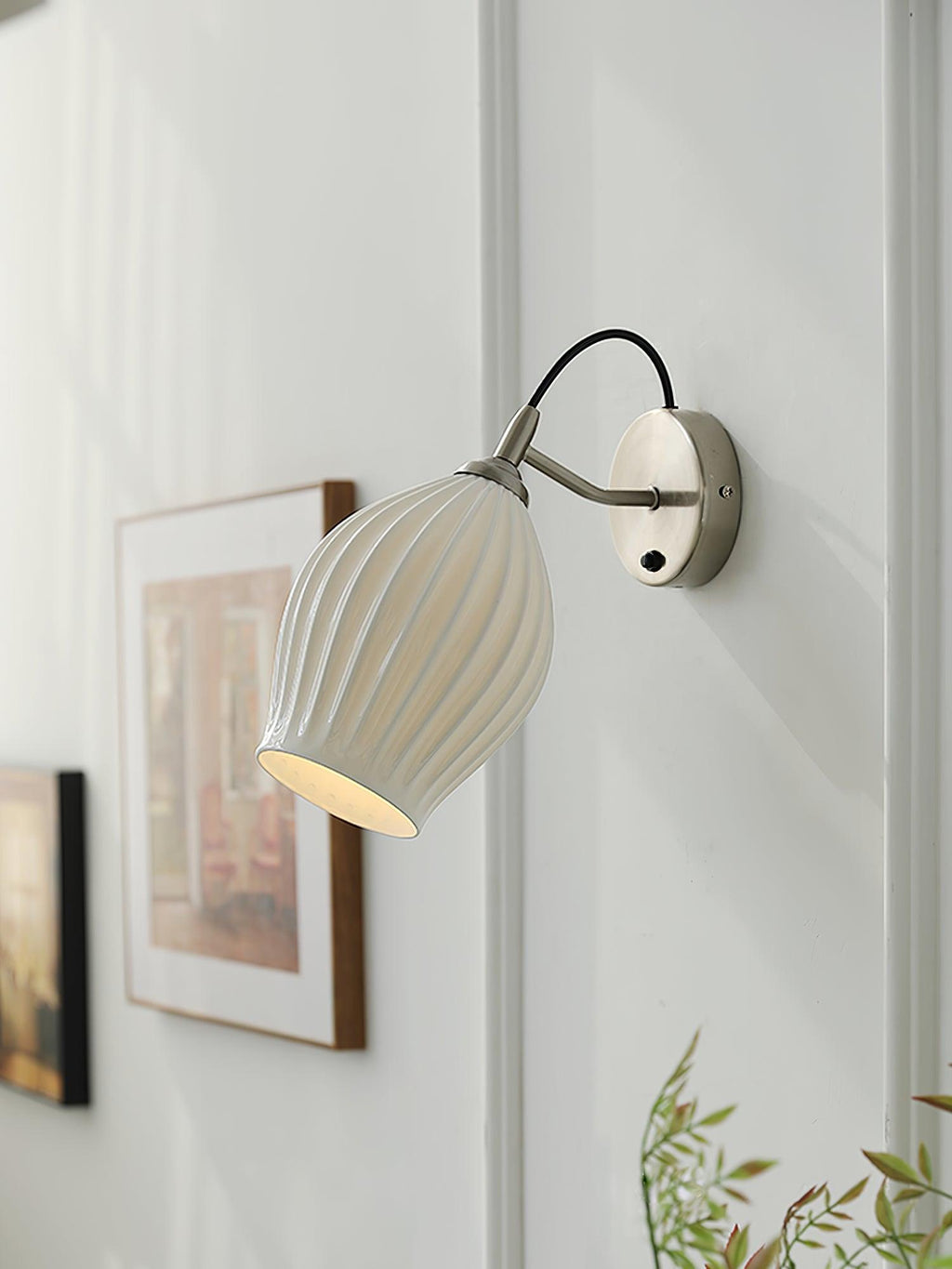 Zotalisra Moderne Minimaliste Côtes Céramique Applique Lumière - Neutralighting