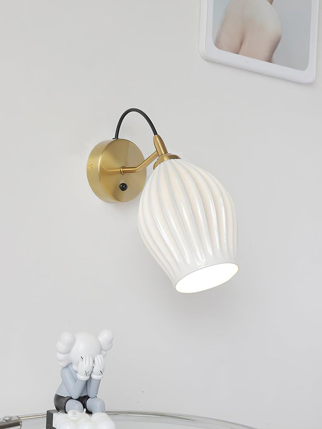 Zotalisra Moderne Minimaliste Côtes Céramique Applique Lumière - Neutralighting