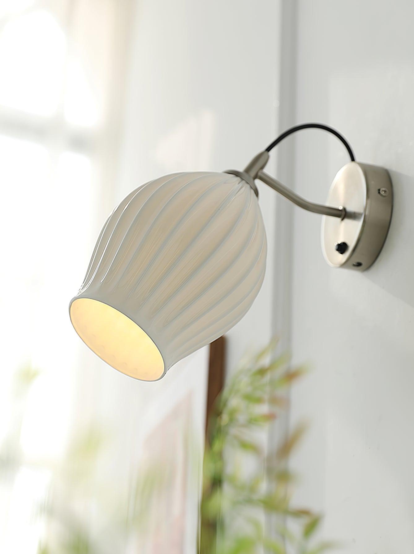 Zotalisra Moderne Minimaliste Côtes Céramique Applique Lumière - Neutralighting