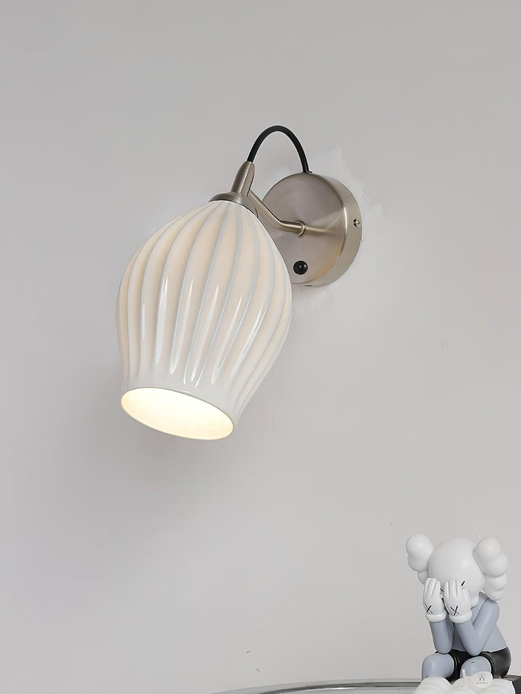 Zotalisra Moderne Minimaliste Côtes Céramique Applique Lumière - Neutralighting