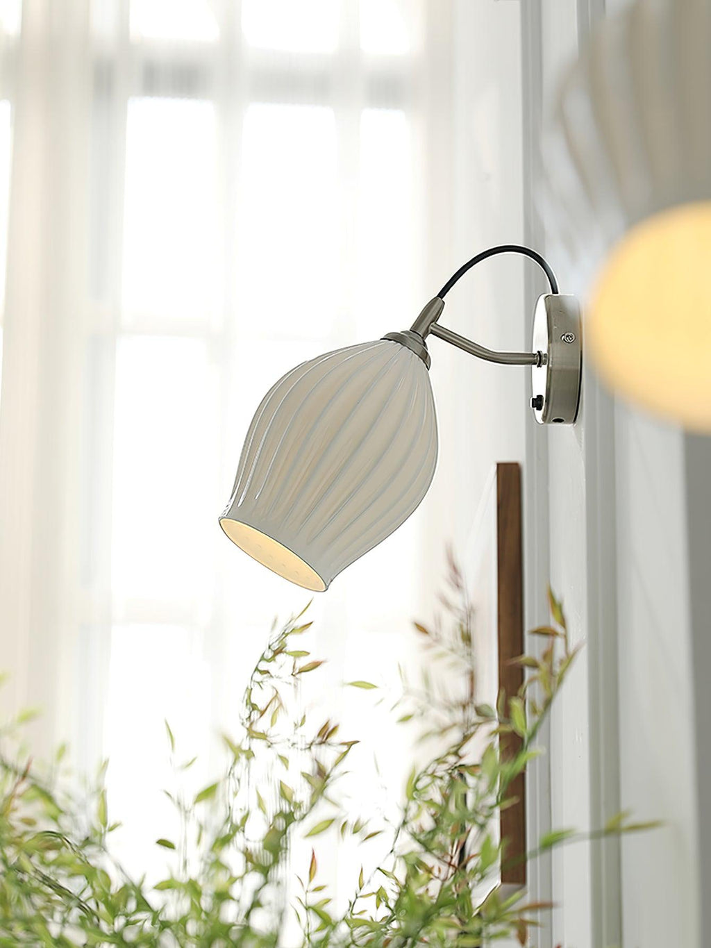 Zotalisra Moderne Minimaliste Côtes Céramique Applique Lumière - Neutralighting