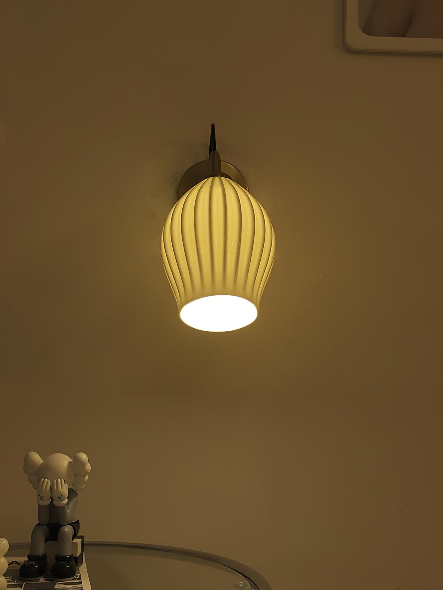 Zotalisra Moderne Minimaliste Côtes Céramique Applique Lumière - Neutralighting