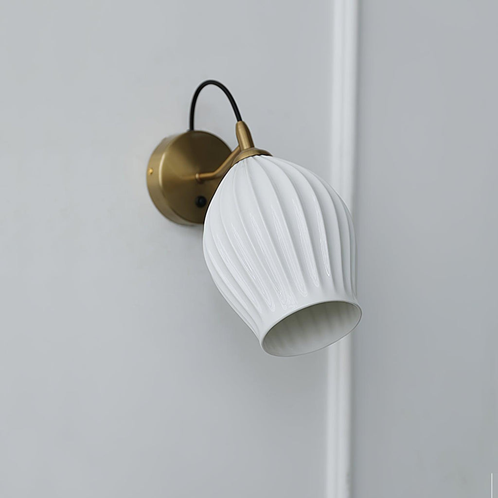 Zotalisra Moderne Minimaliste Côtes Céramique Applique Lumière - Neutralighting
