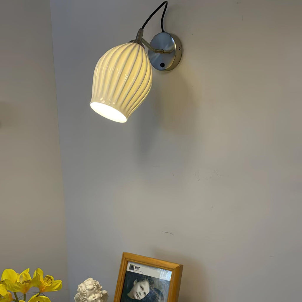 Zotalisra Moderne Minimaliste Côtes Céramique Applique Lumière - Neutralighting