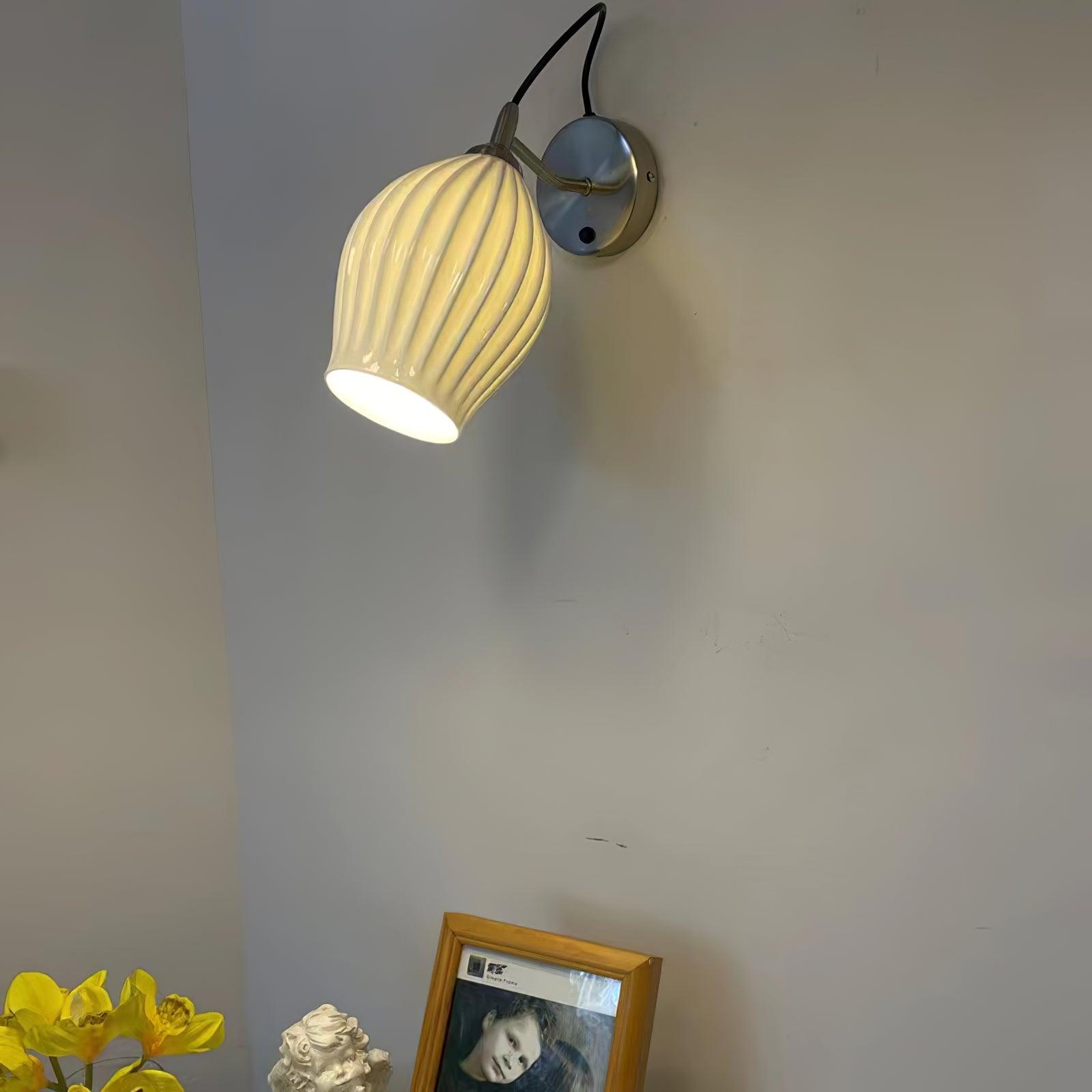 Zotalisra Moderne Minimaliste Côtes Céramique Applique Lumière - Neutralighting