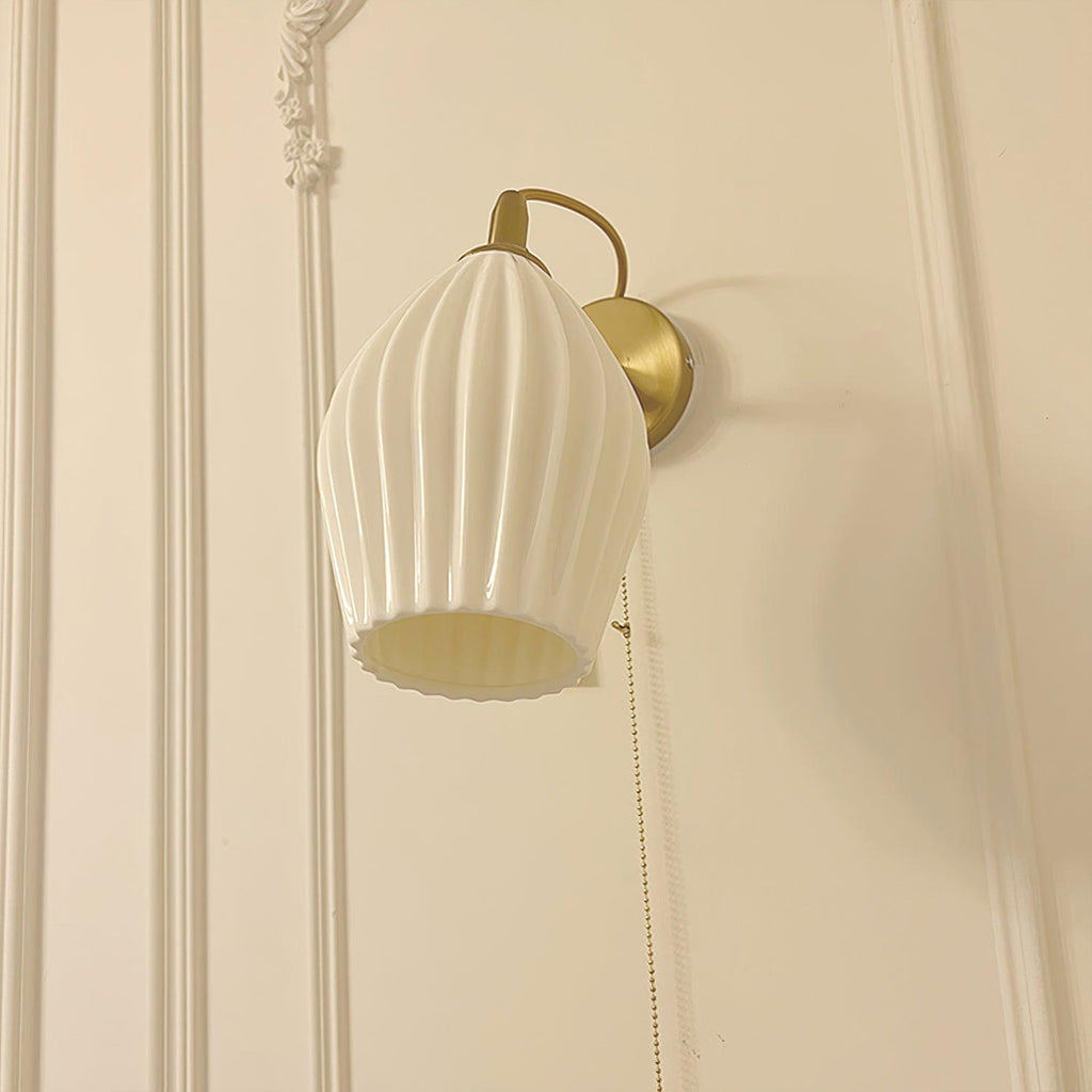 Zotalisra Moderne Minimaliste Côtes Céramique Applique Lumière - Neutralighting