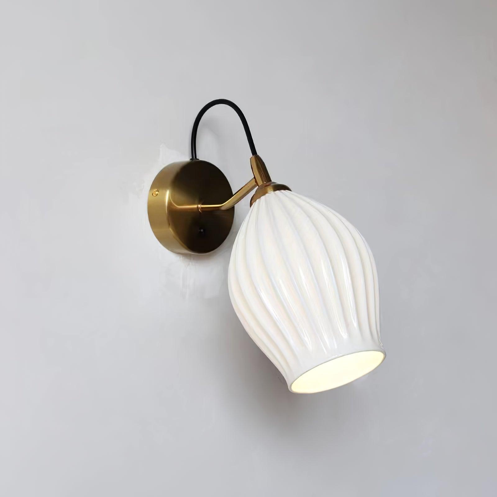 Zotalisra Moderne Minimaliste Côtes Céramique Applique Lumière - Neutralighting