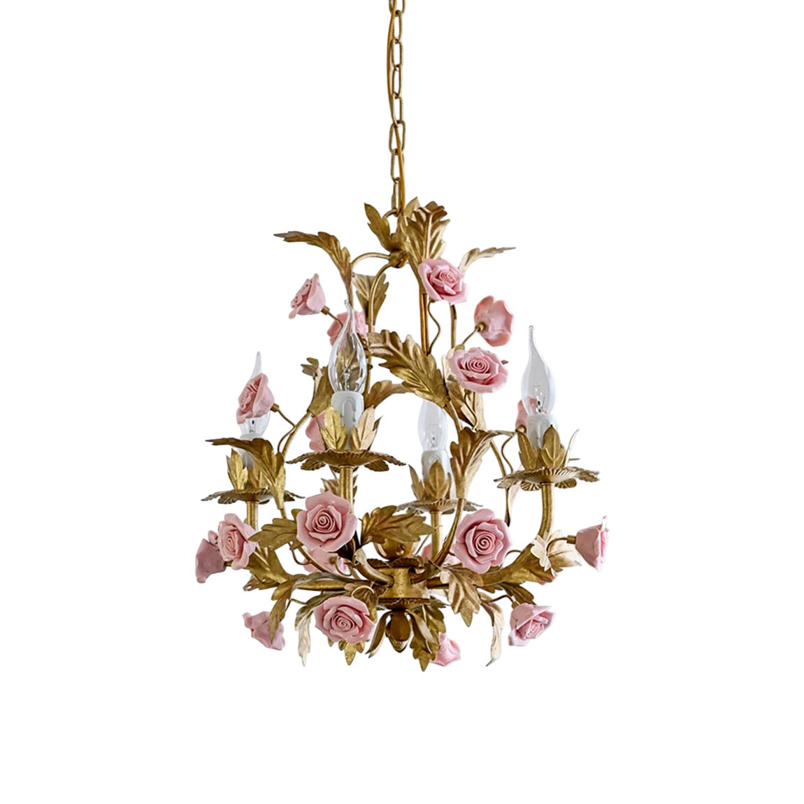 Ember Chandelier en Céramique Fleur de Rose de Luxe Postmoderne - Neutralighting