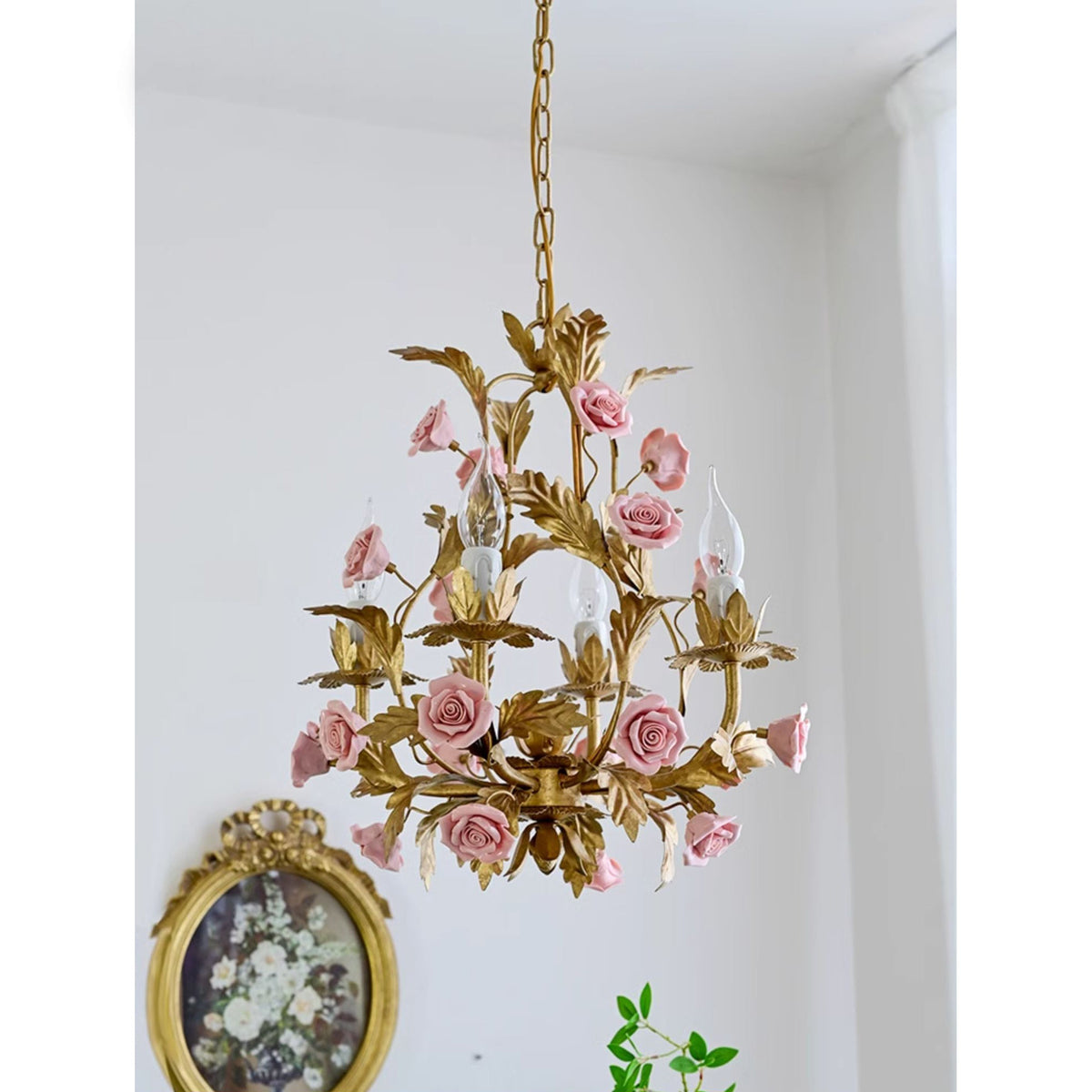 Ember Chandelier en Céramique Fleur de Rose de Luxe Postmoderne - Neutralighting