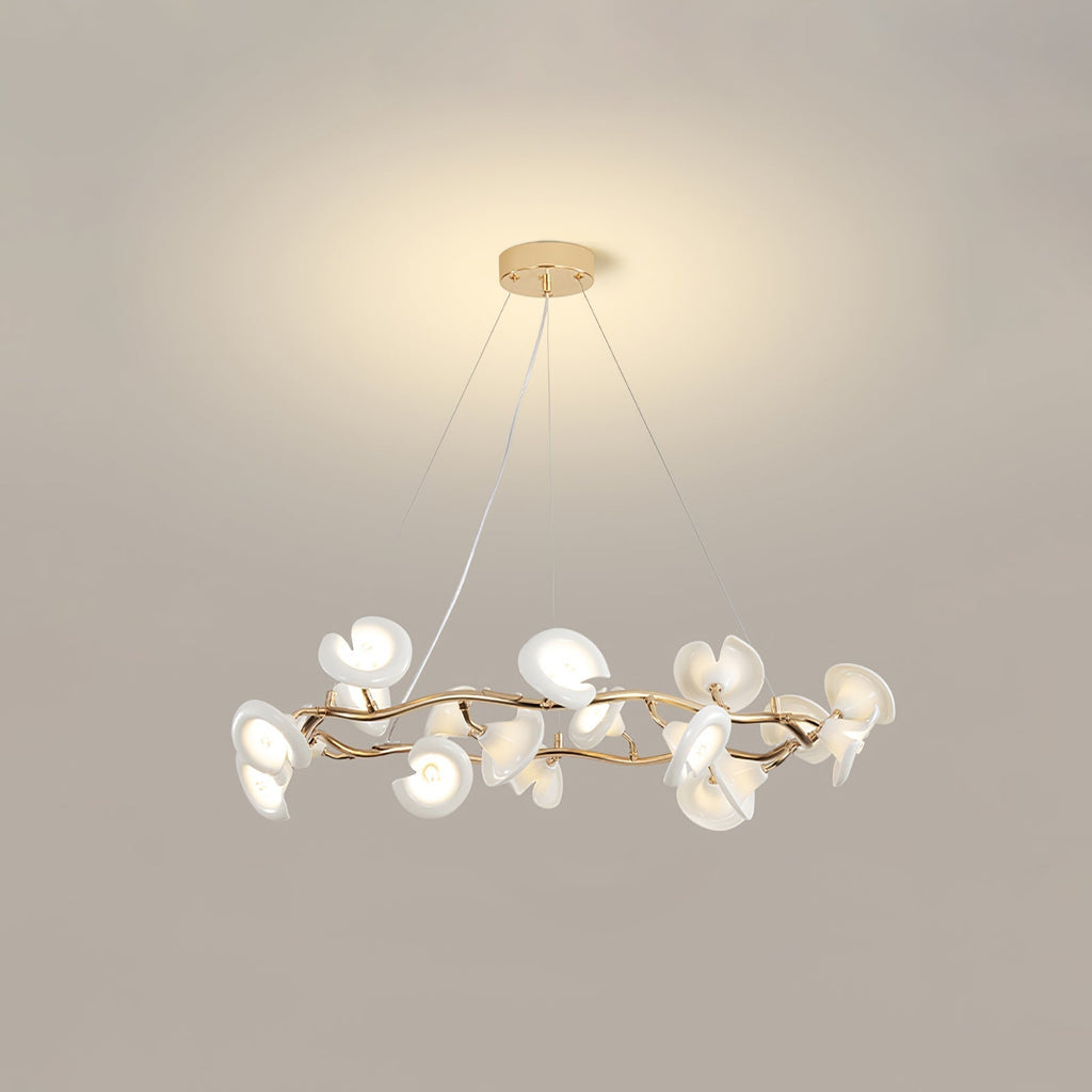 Aurora Chandelier Élégant Branche en Fleur - Neutralighting