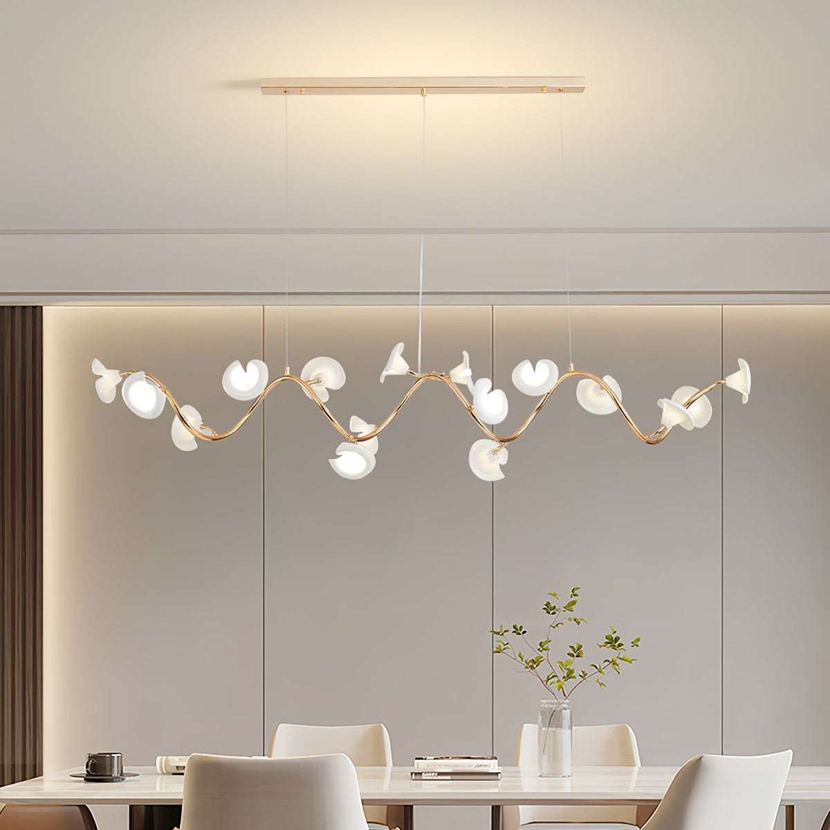 Aurora Chandelier Élégant Branche en Fleur - Neutralighting