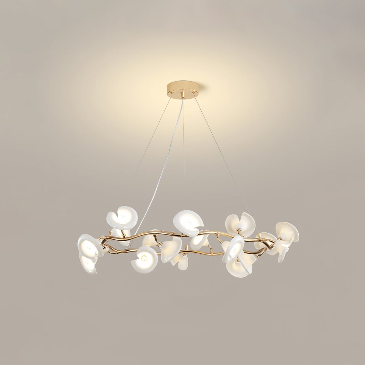 Aurora Chandelier Élégant Branche en Fleur - Neutralighting
