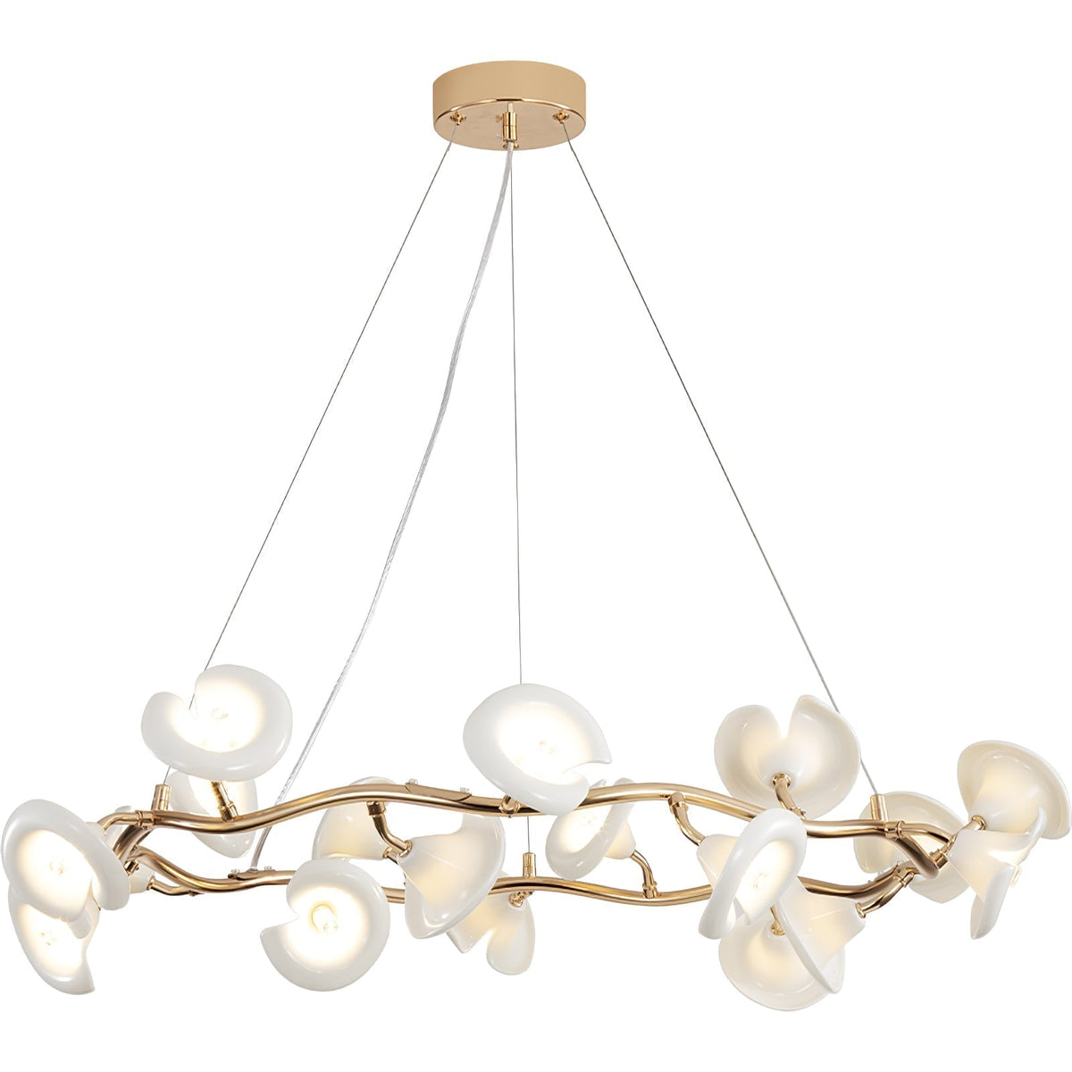 Aurora Chandelier Élégant Branche en Fleur - Neutralighting