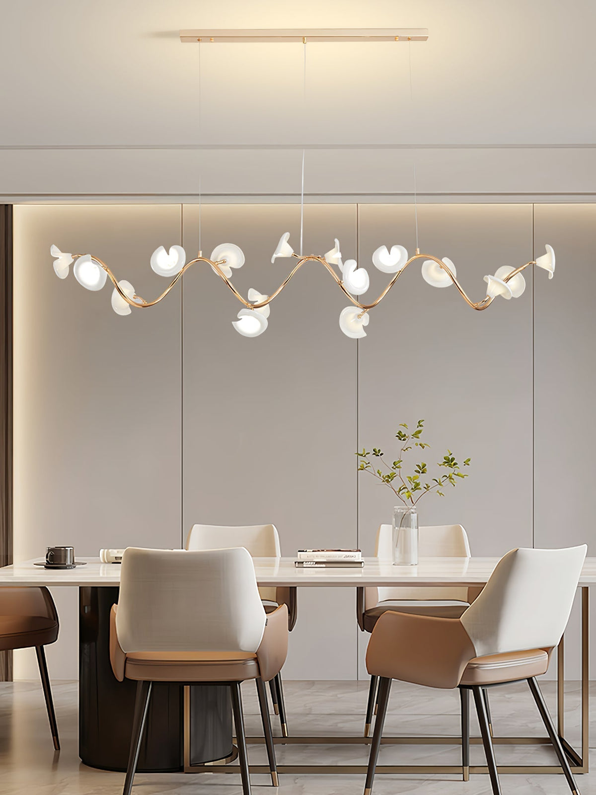 Aurora Chandelier Élégant Branche en Fleur - Neutralighting
