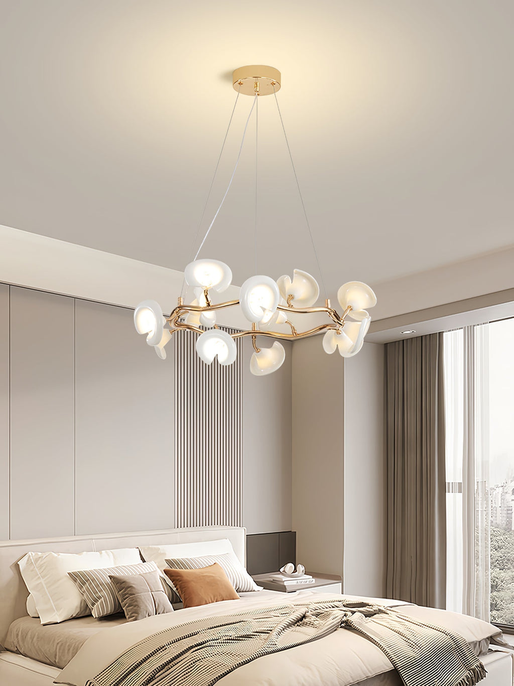 Aurora Chandelier Élégant Branche en Fleur - Neutralighting