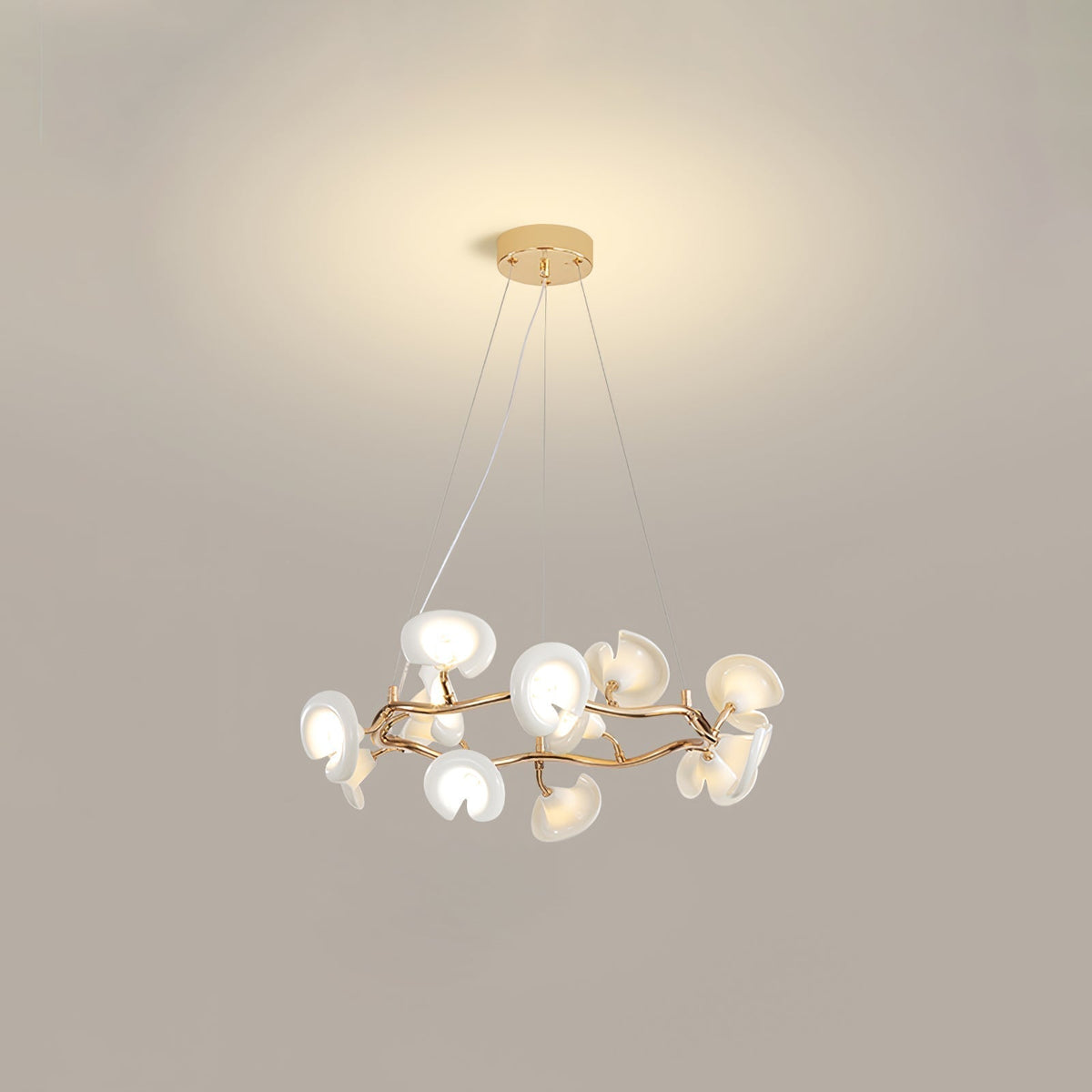Aurora Chandelier Élégant Branche en Fleur - Neutralighting