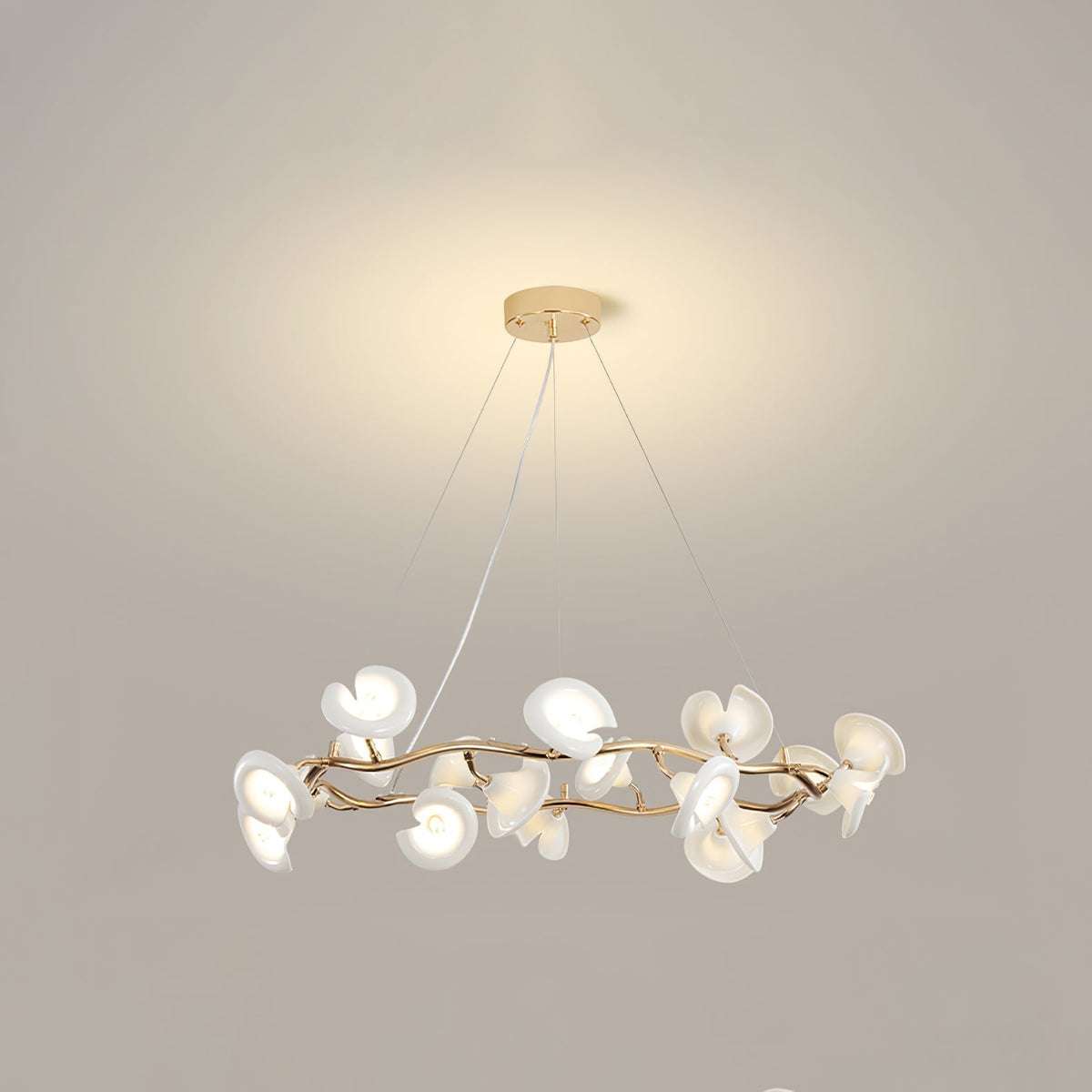 Aurora Chandelier Élégant Branche en Fleur - Neutralighting