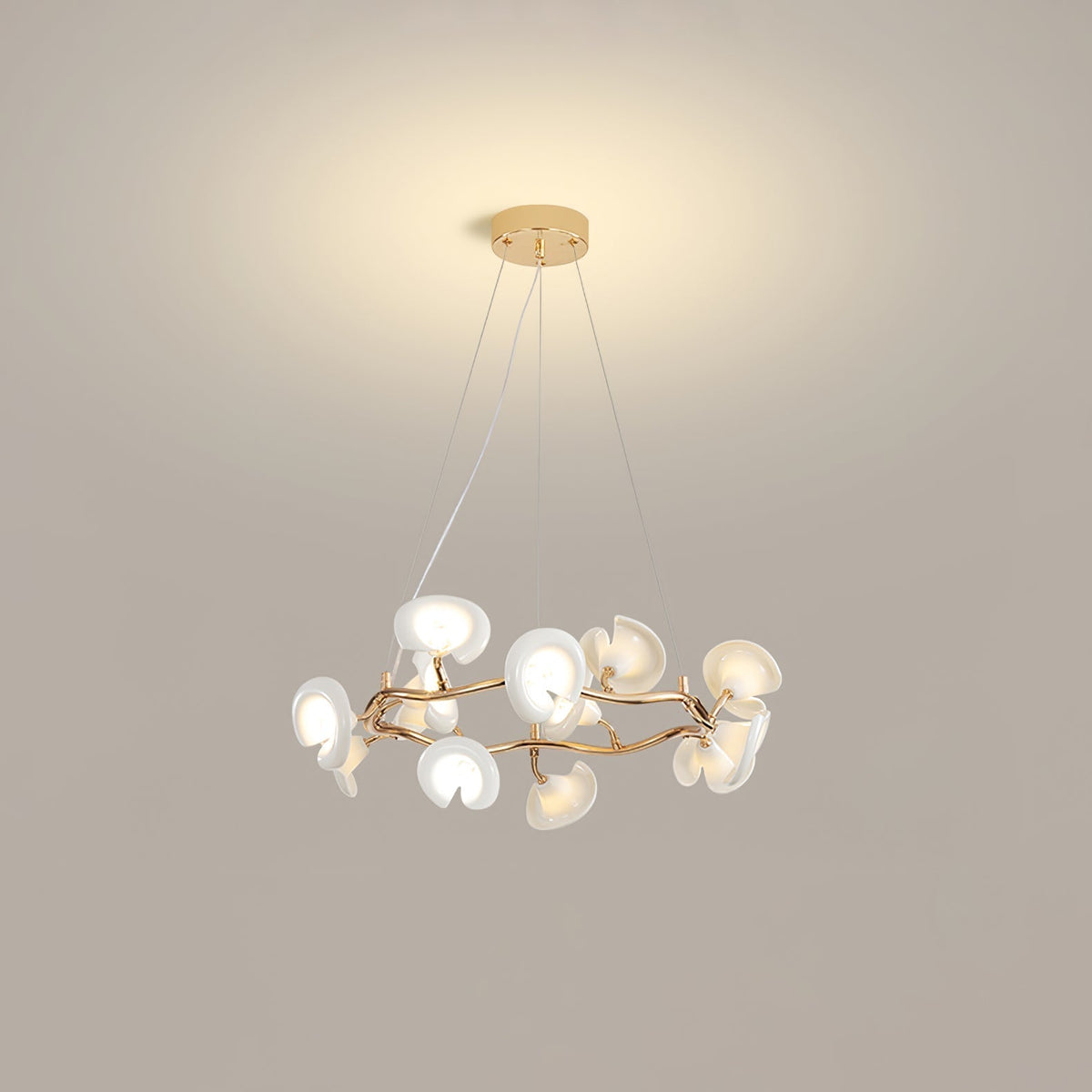 Aurora Chandelier Élégant Branche en Fleur - Neutralighting