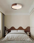 Ritta Plafonnier Halo Moderne Travertin Bois - Neutralighting