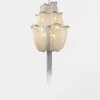Lustra Chandelier en Chaînes d'Aluminium Nickel Scintillant - Neutralighting