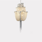 Lustra Chandelier en Chaînes d'Aluminium Nickel Scintillant - Neutralighting