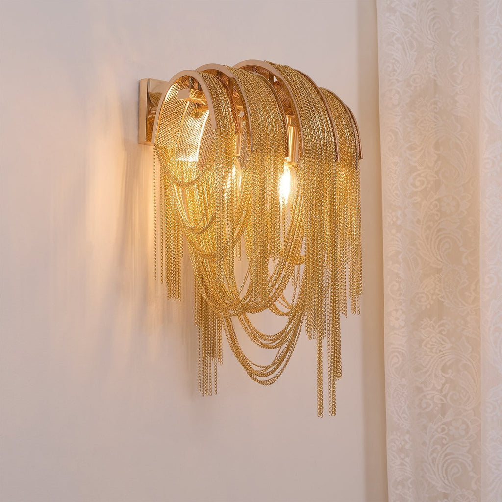 Chains Applique Murale Postmoderne de Luxe avec Franges - Neutralighting