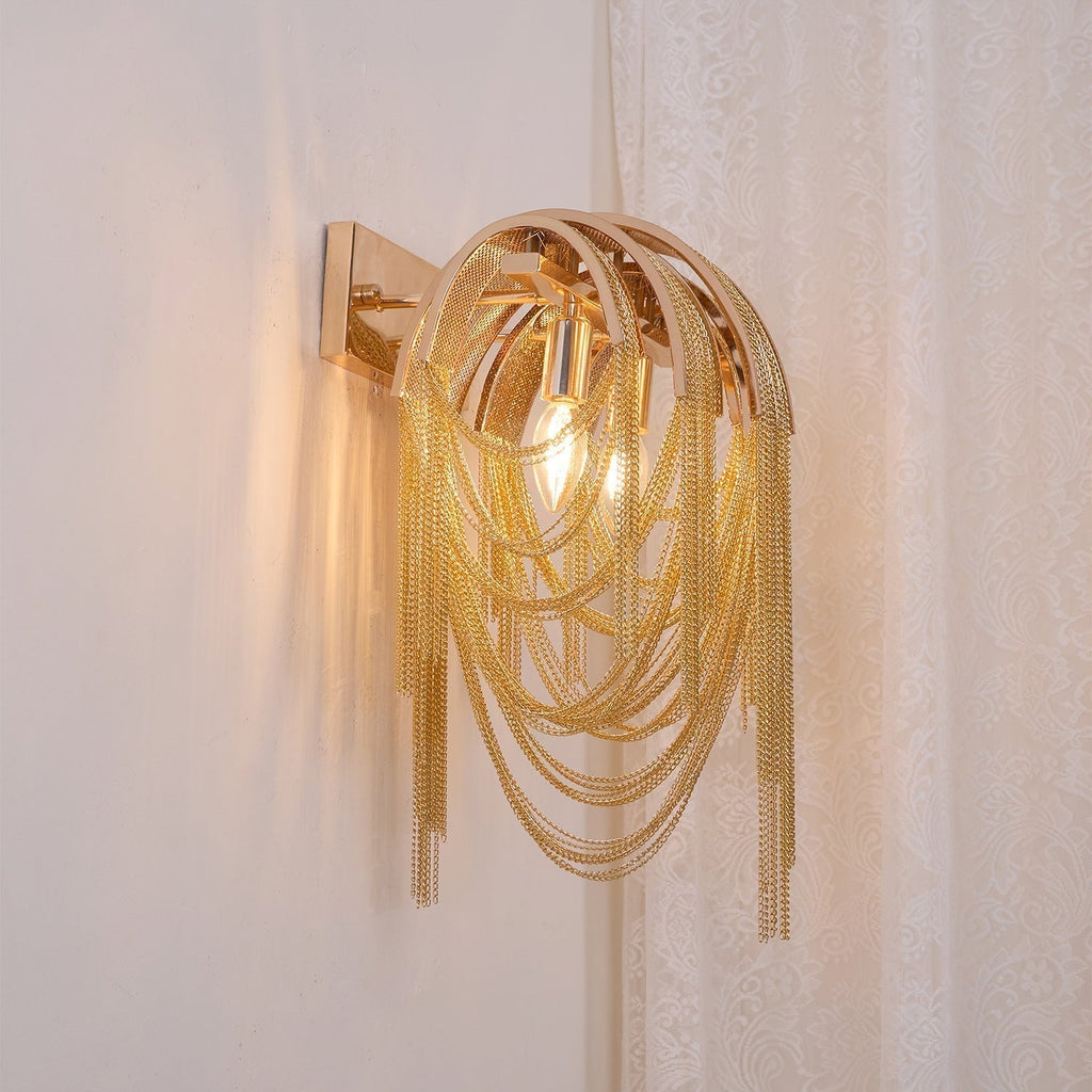 Chains Applique Murale Postmoderne de Luxe avec Franges - Neutralighting