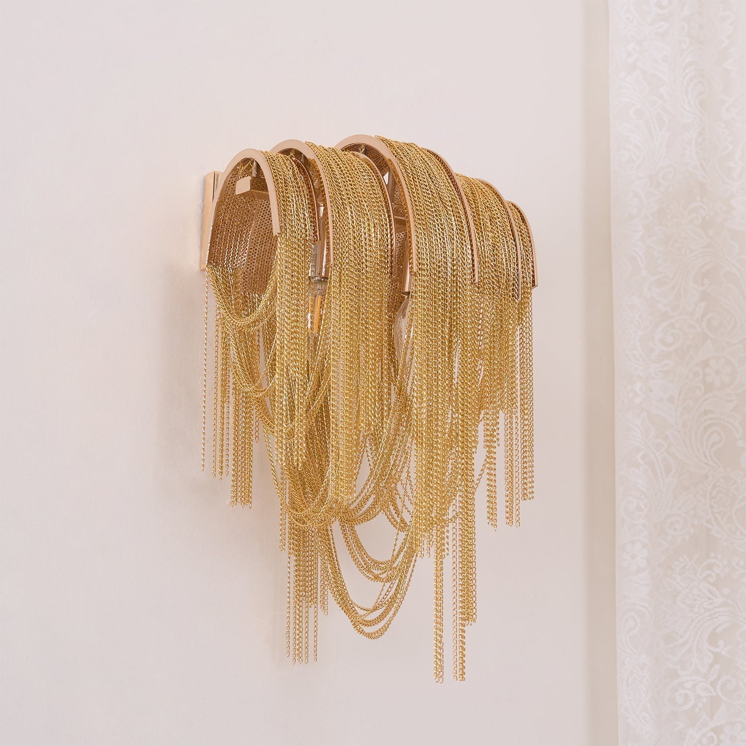 Chains Applique Murale Postmoderne de Luxe avec Franges - Neutralighting