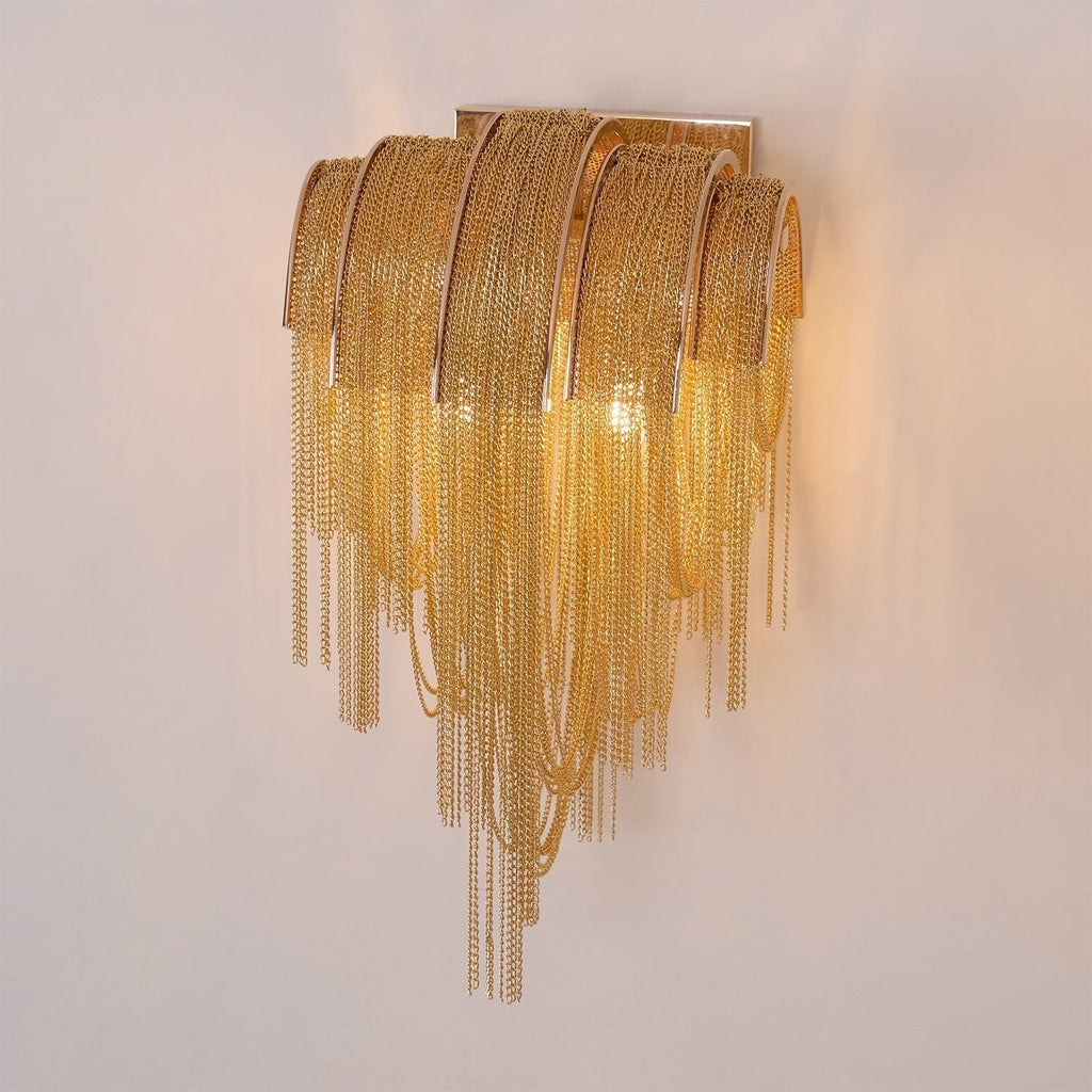 Chains Applique Murale Postmoderne de Luxe avec Franges - Neutralighting