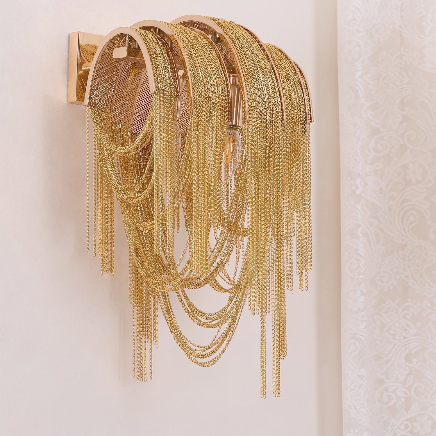 Chains Applique Murale Postmoderne de Luxe avec Franges - Neutralighting