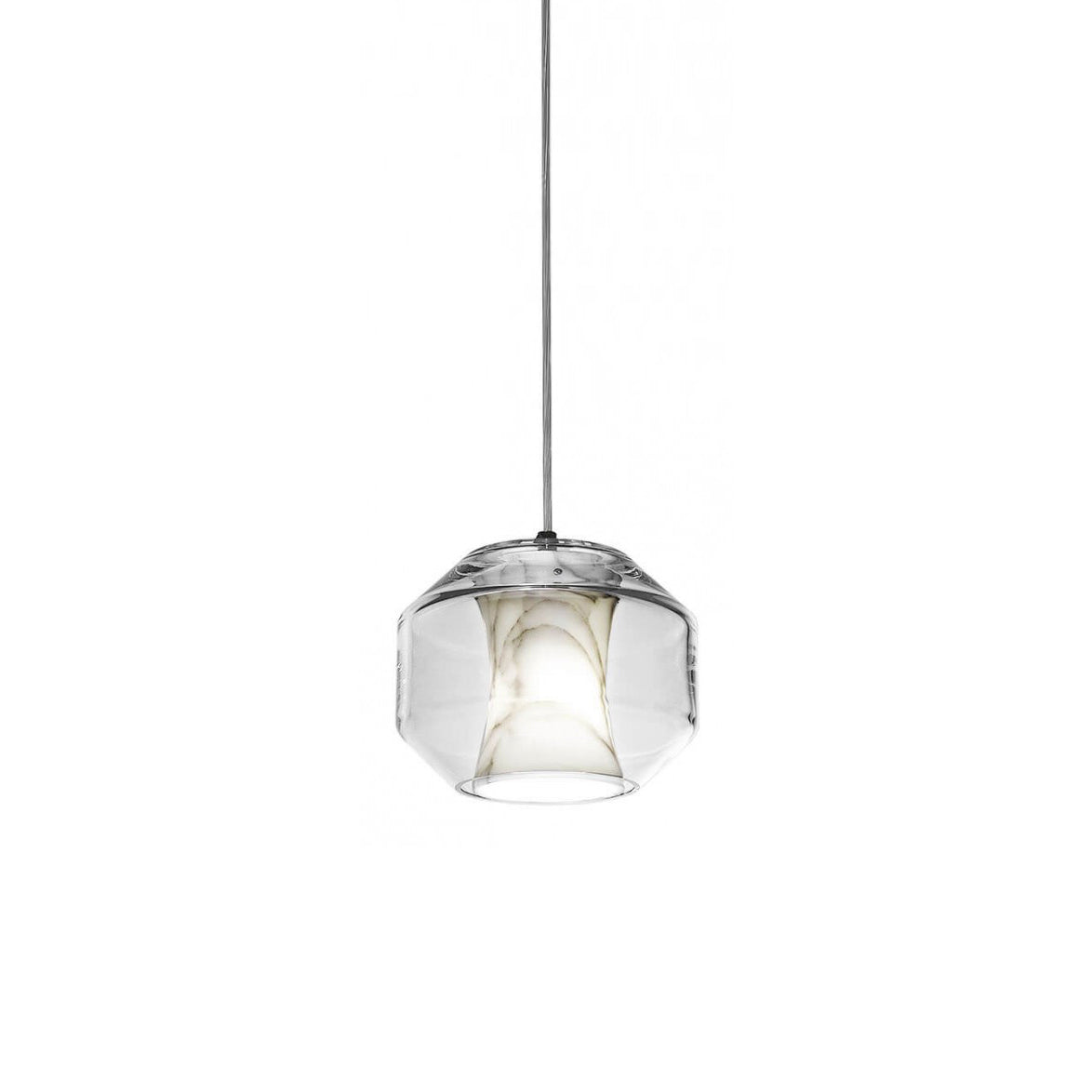 Allirila Lampe à Suspension Moderne Et Minimaliste En Verre Albâtre - Neutralighting