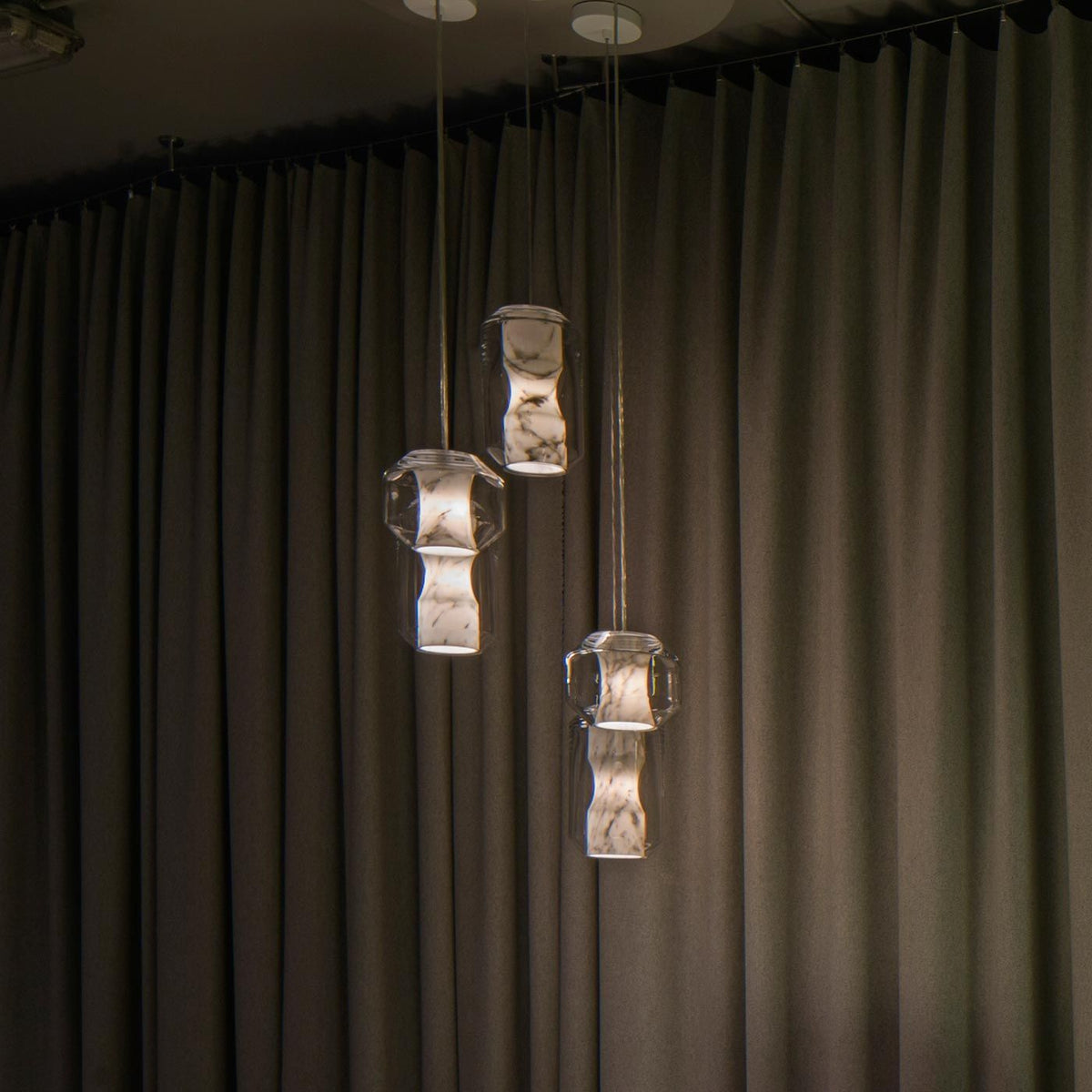 Allirila Lampe à Suspension Moderne Et Minimaliste En Verre Albâtre - Neutralighting