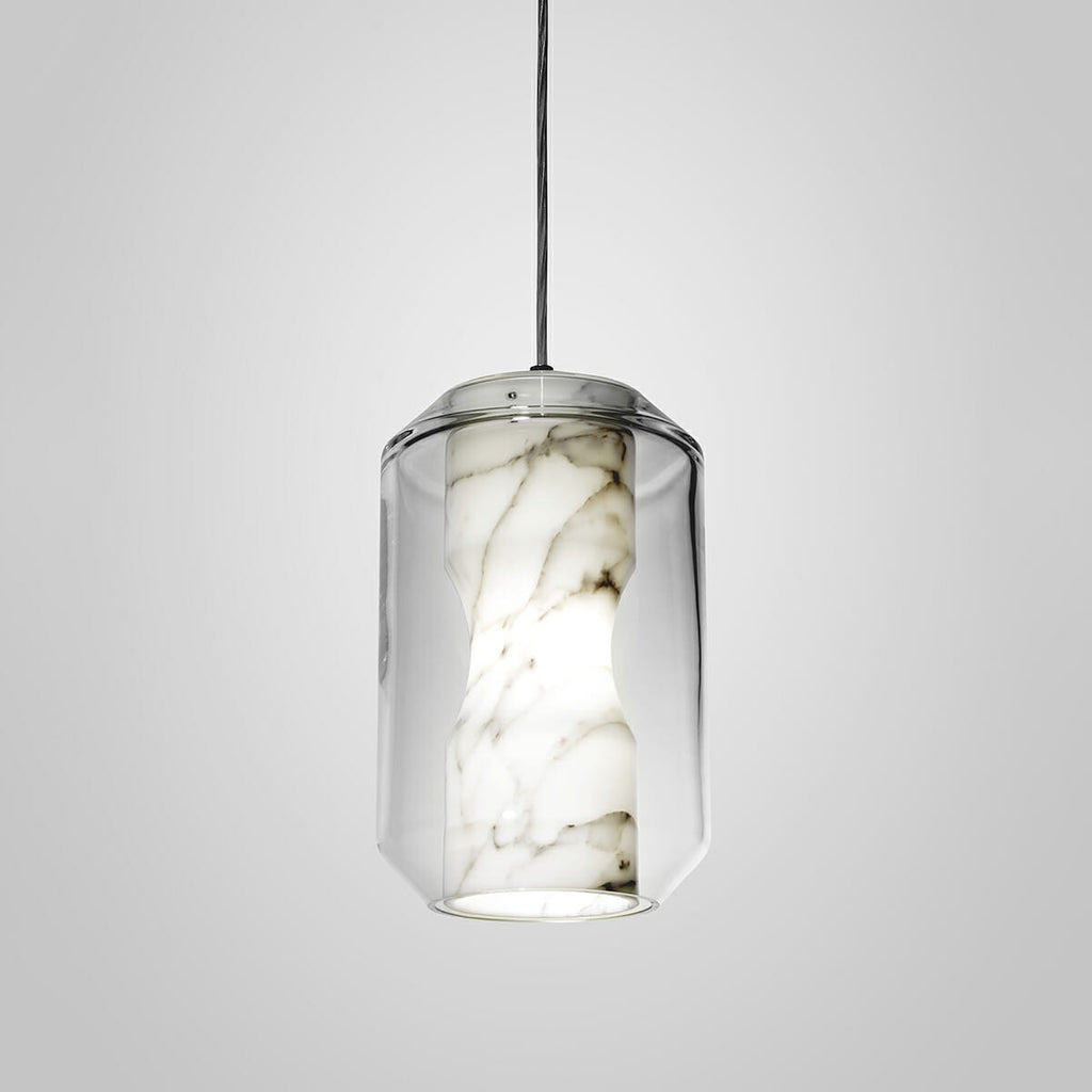 Allirila Lampe à Suspension Moderne Et Minimaliste En Verre Albâtre - Neutralighting