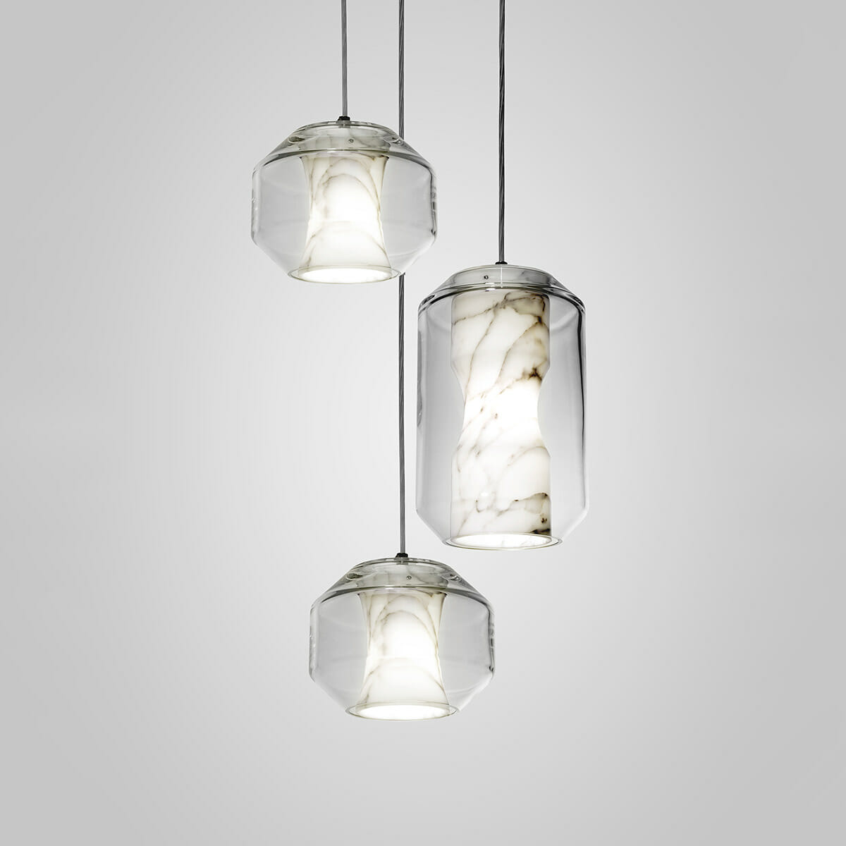 Allirila Lampe à Suspension Moderne Et Minimaliste En Verre Albâtre - Neutralighting
