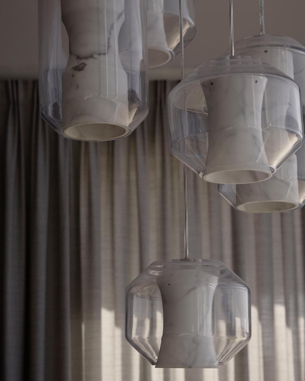 Allirila Lampe à Suspension Moderne Et Minimaliste En Verre Albâtre - Neutralighting