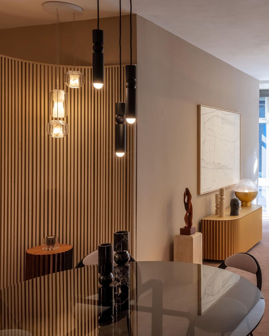 Allirila Lampe à Suspension Moderne Et Minimaliste En Verre Albâtre - Neutralighting