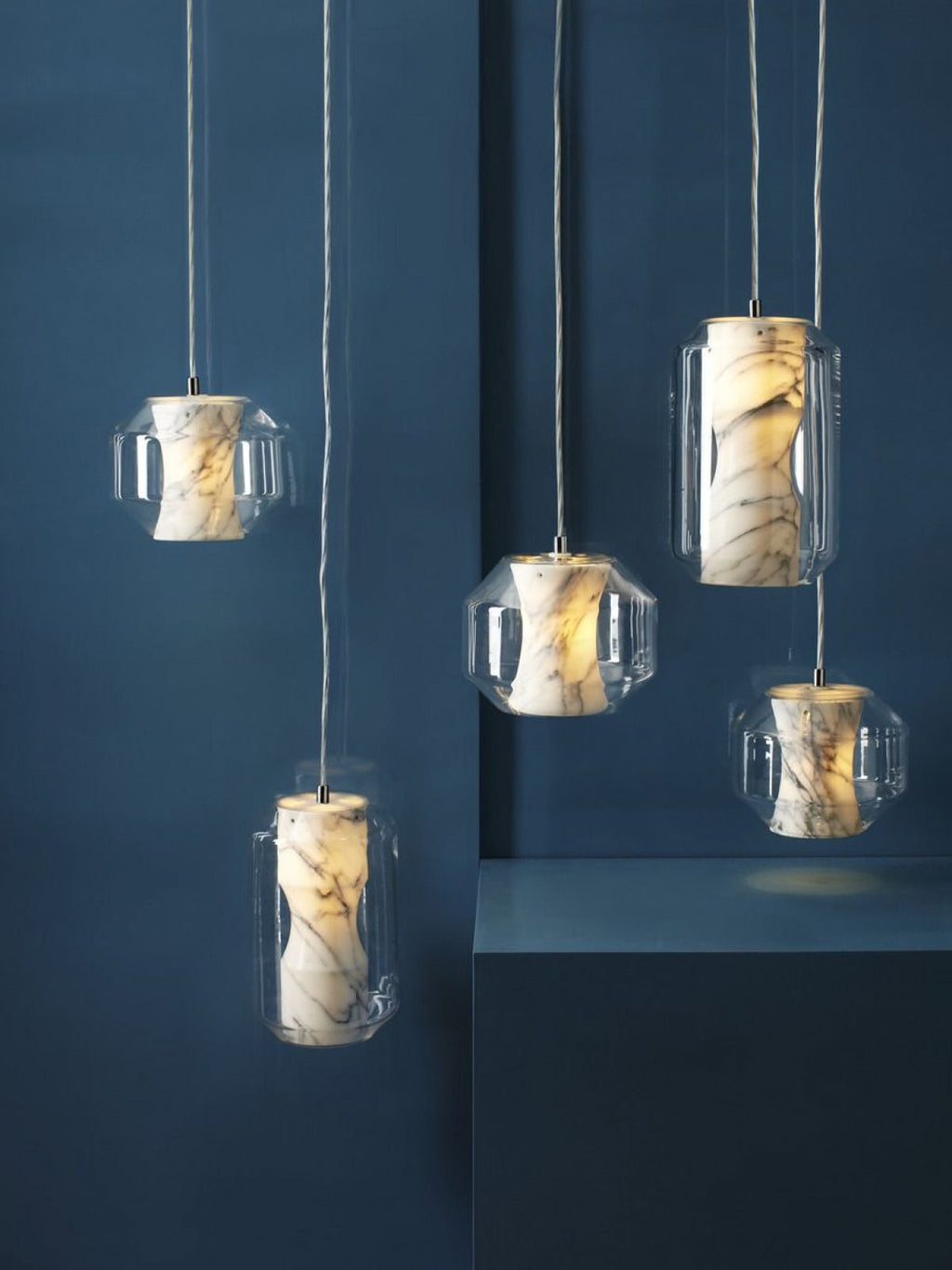 Allirila Lampe à Suspension Moderne Et Minimaliste En Verre Albâtre - Neutralighting