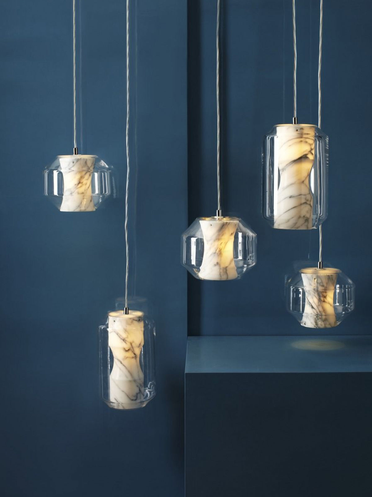 Allirila Lampe à Suspension Moderne Et Minimaliste En Verre Albâtre - Neutralighting