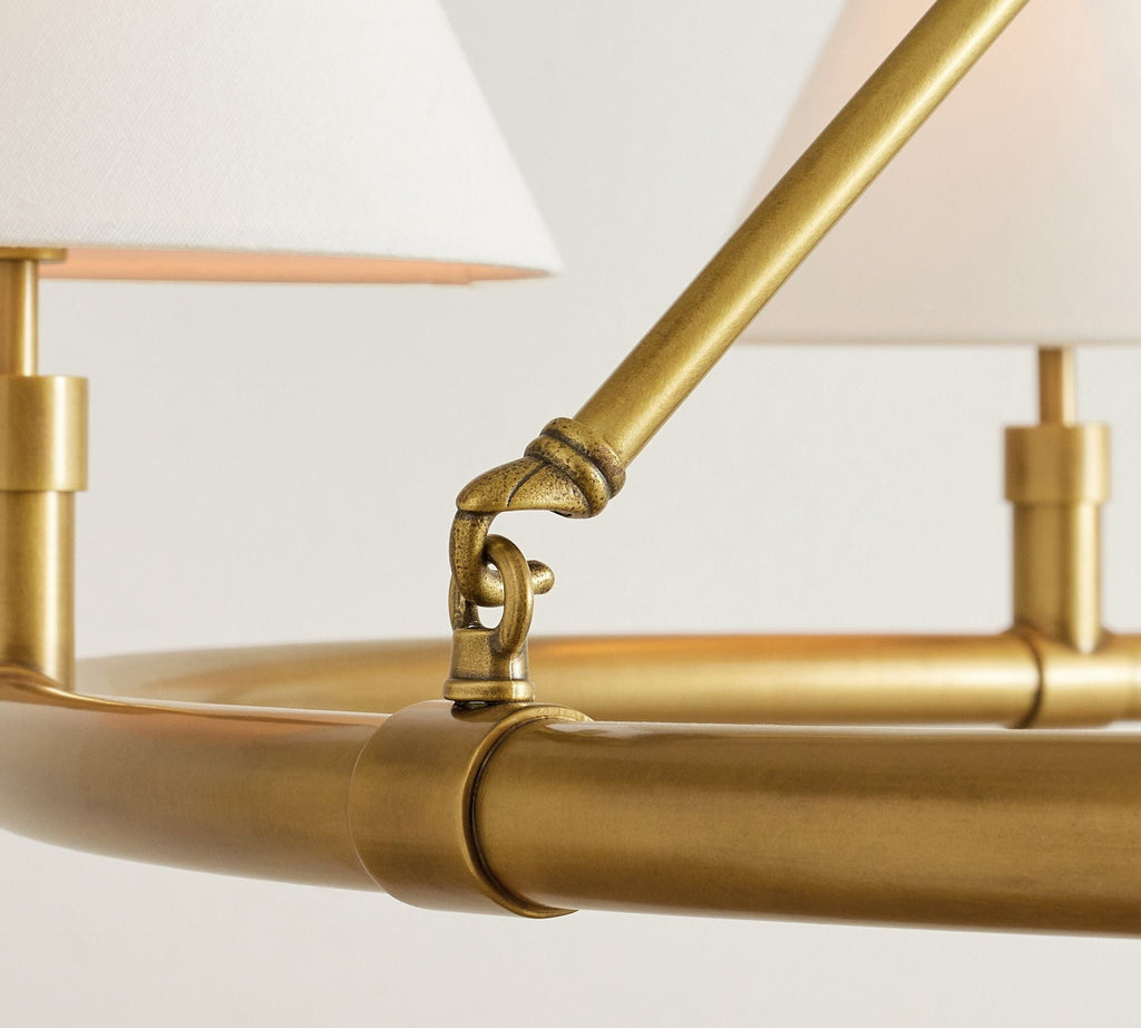 Lymara Lustre Industriel Vintage Robert Tissu - Neutralighting
