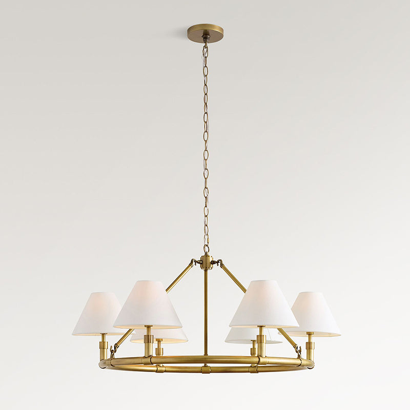 Lymara Lustre Industriel Vintage Robert Tissu - Neutralighting