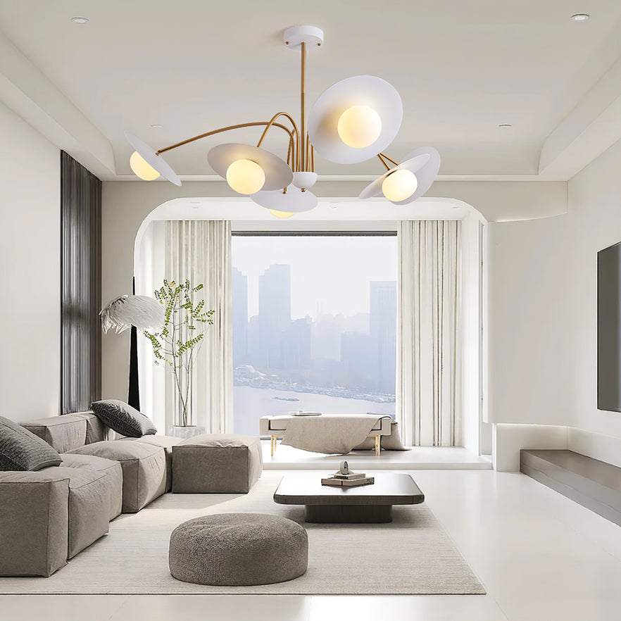 Lustra Chandelier avec Champignon Inspiré de l'Art Déco - Neutralighting