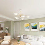 Lustra Chandelier avec Champignon Inspiré de l'Art Déco - Neutralighting