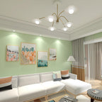 Lustra Chandelier avec Champignon Inspiré de l'Art Déco - Neutralighting