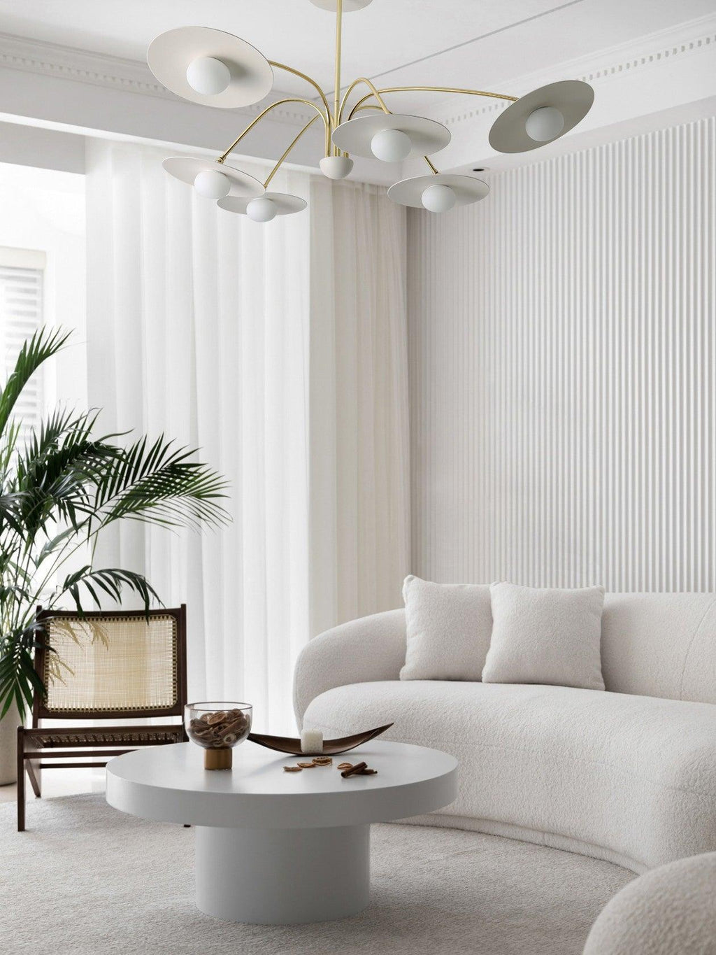 Lustra Chandelier avec Champignon Inspiré de l'Art Déco - Neutralighting