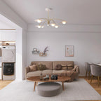 Lustra Chandelier avec Champignon Inspiré de l'Art Déco - Neutralighting