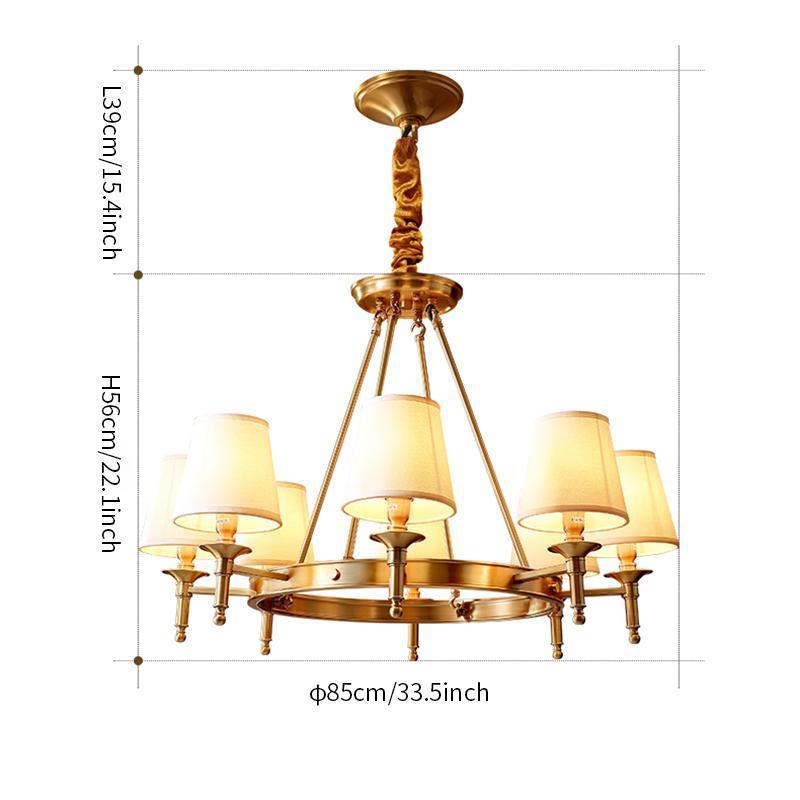 Lustra Chandelier Laiton Lin Moderne - Neutralighting